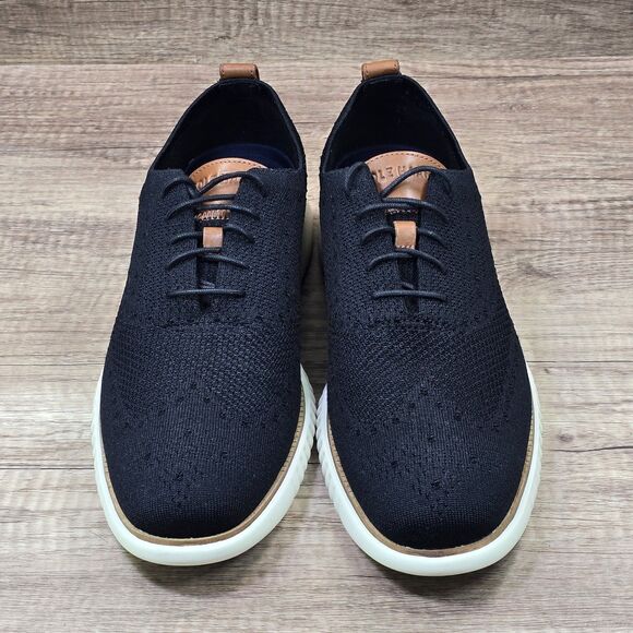 Cole Haan 2.ZERØGRAND Stichlite Men's Size 12M Black Oxford Dress Shoes (C27568) - Picture 2 of 9